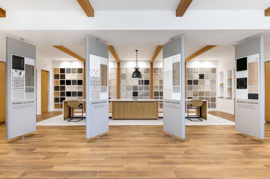 Furnished interior in a model home at Marquis at Madera in Queen Creek (Image 10).