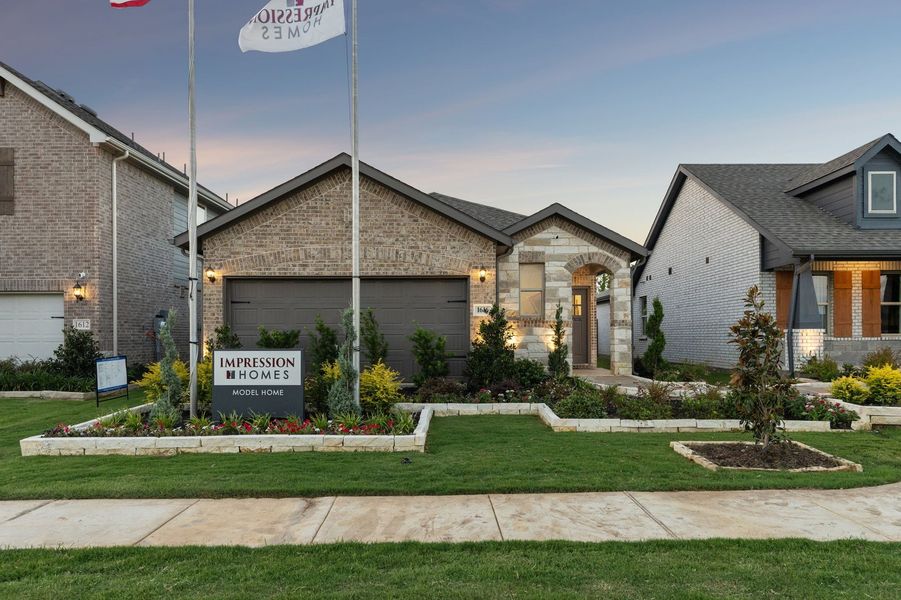 Front exterior of a home in the Keeneland community, located in Aubrey, TX (Image 2). Front exterior of a home in the Keeneland community, located in Aubrey, TX (Image 2).