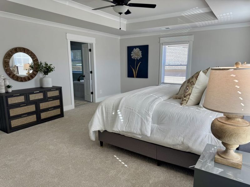 Furnished interior in a model home at Springside Reserve in Powder Springs (Image 62).