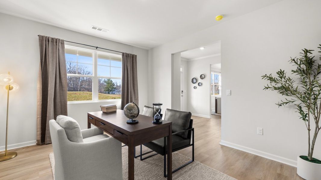 Furnished interior in a model home at Braselton Village in Braselton (Image 38). Furnished interior in a model home at Braselton Village in Braselton (Image 38).