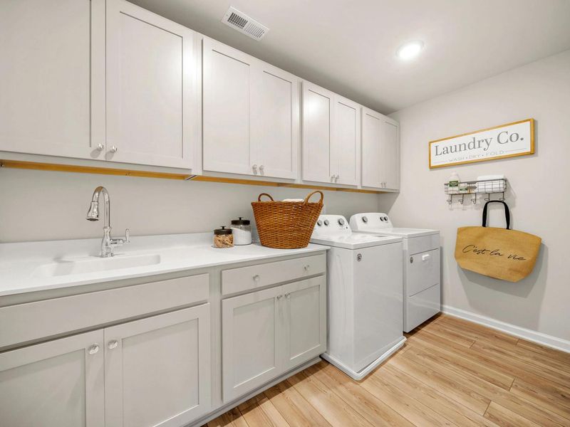 Furnished interior in a model home at Riverwood in Dallas (Image 20).