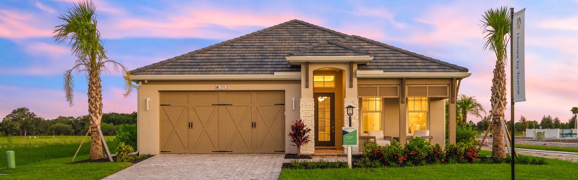 Front exterior of a home in the Shellstone at Waterside community, located in Sarasota, FL (Image 15).