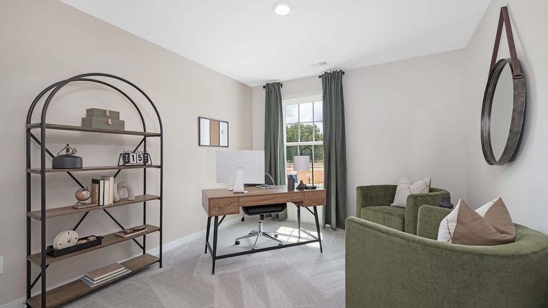 Furnished interior in a model home at Sanctuary at Southgate Townhomes in Indian Trail (Image 18). Furnished interior in a model home at Sanctuary at Southgate Townhomes in Indian Trail (Image 18).