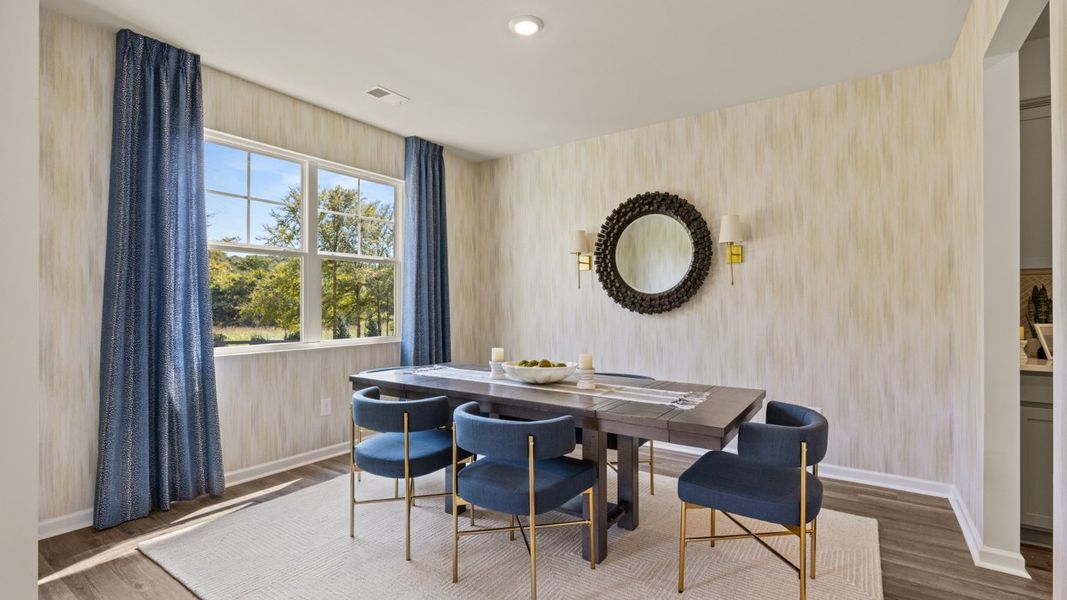 Furnished interior in a model home at Jackson Landing in Jefferson (Image 7).