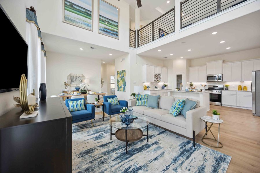 Furnished interior in a model home at Roman Forest in New Caney (Image 8).