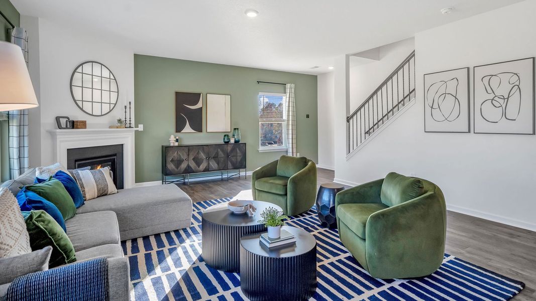 Furnished interior in a model home at Catlett Cove in Knoxville (Image 2). Furnished interior in a model home at Catlett Cove in Knoxville (Image 2).