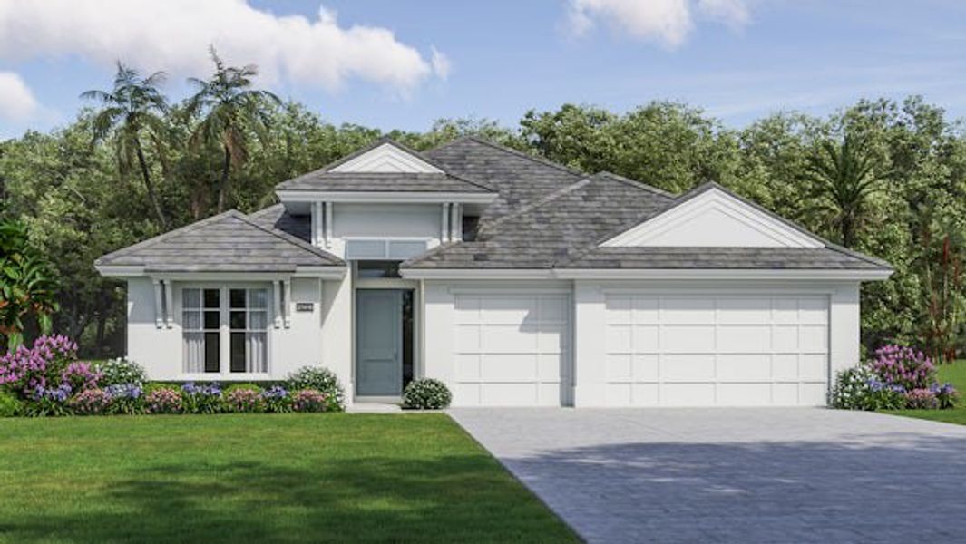 Front exterior of a home in the Raven's Landing community, located in Vero Beach, FL (Image 19).