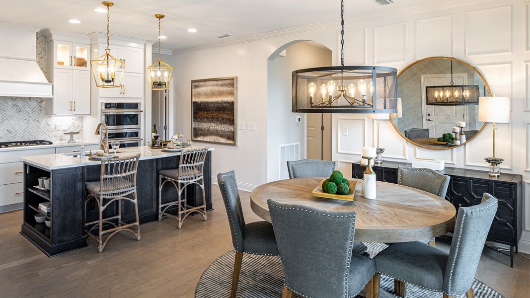 Furnished interior in a model home at Lakeside at Millican Reserve in College Station (Image 3).