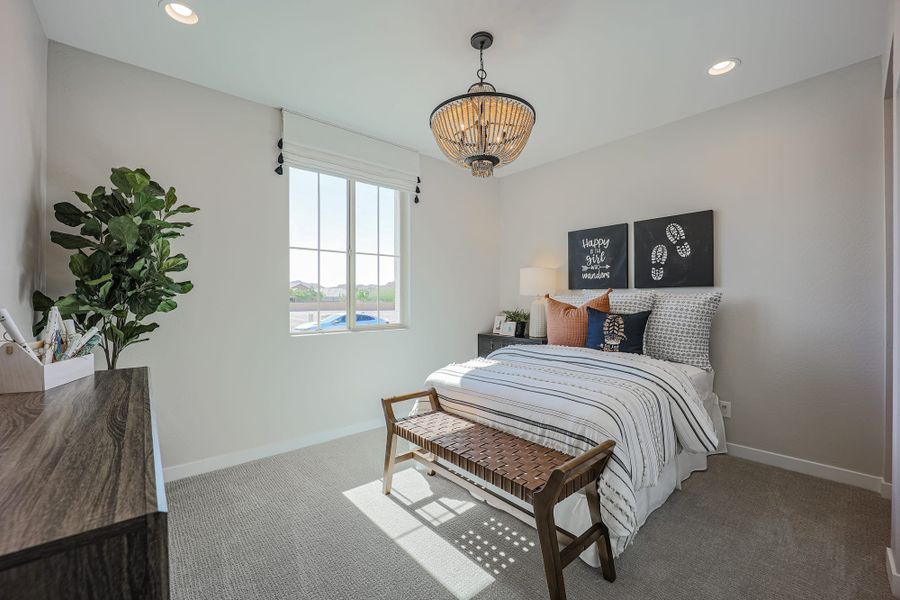 Bedroom 3 - Luneta - Vidrio at Estrella in Goodyear, Arizona by Landsea Homes