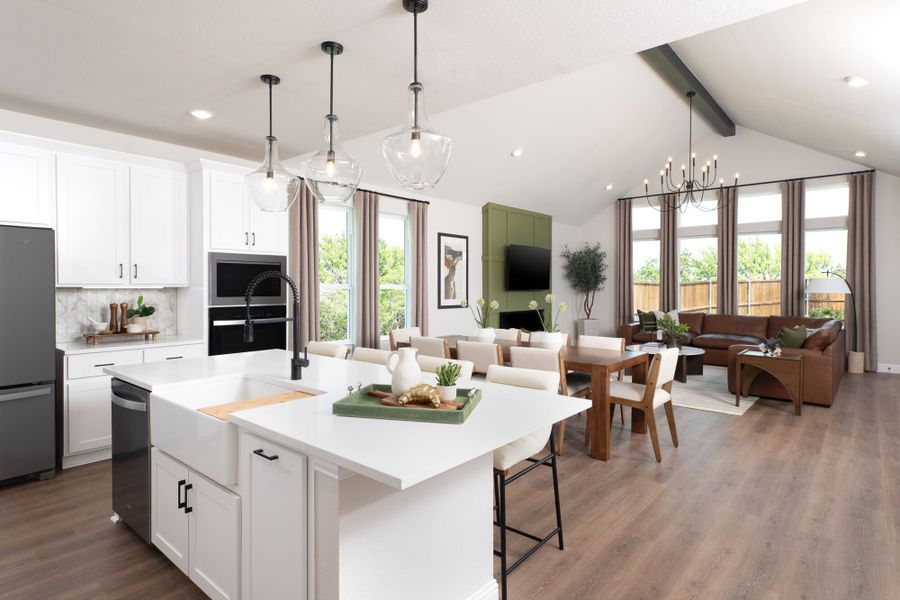 Furnished interior in a model home at Wildflower Ranch in Justin (Image 7).
