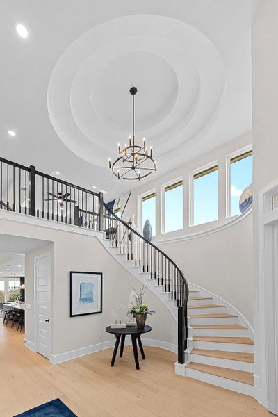 Furnished interior in a model home at Lakeside at Tessera - 50' in Lago Vista (Image 5). Furnished interior in a model home at Lakeside at Tessera - 50' in Lago Vista (Image 5).