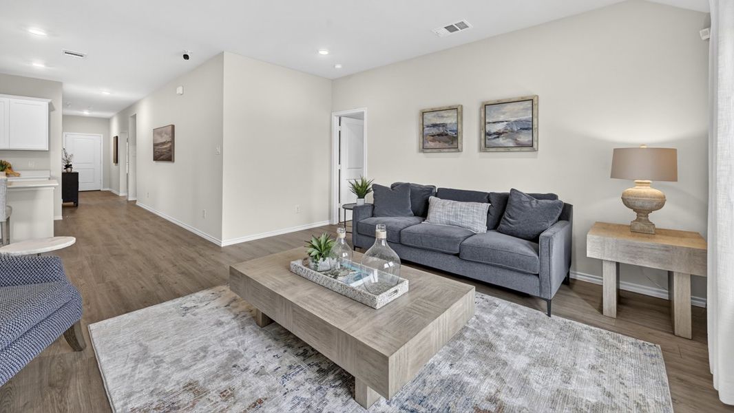 Furnished interior in a model home at Whitewing Trails in Princeton (Image 28). Furnished interior in a model home at Whitewing Trails in Princeton (Image 28).