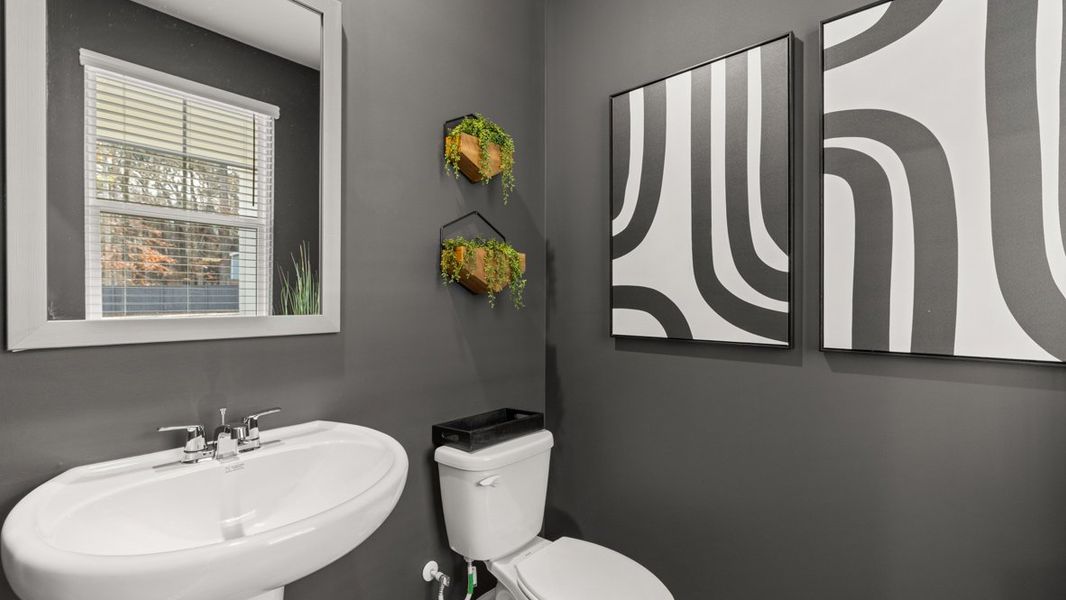 Furnished interior in a model home at Creekview in Atlanta (Image 10).