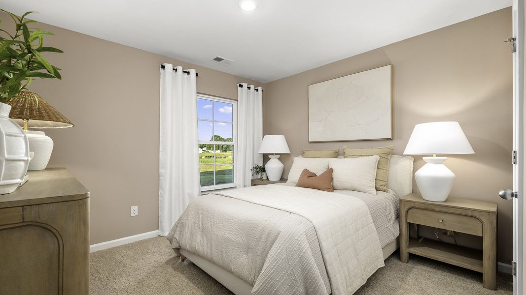 Furnished interior in a model home at Evergreen Landing in Lexington (Image 12).