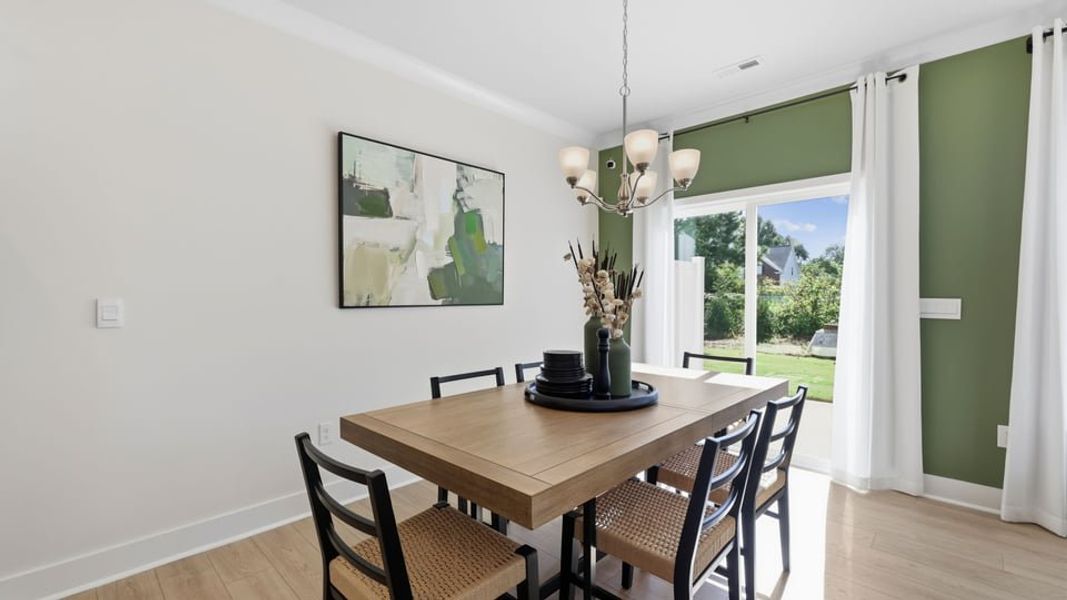 Furnished interior in a model home at Ken's Crossing in Moore (Image 9).