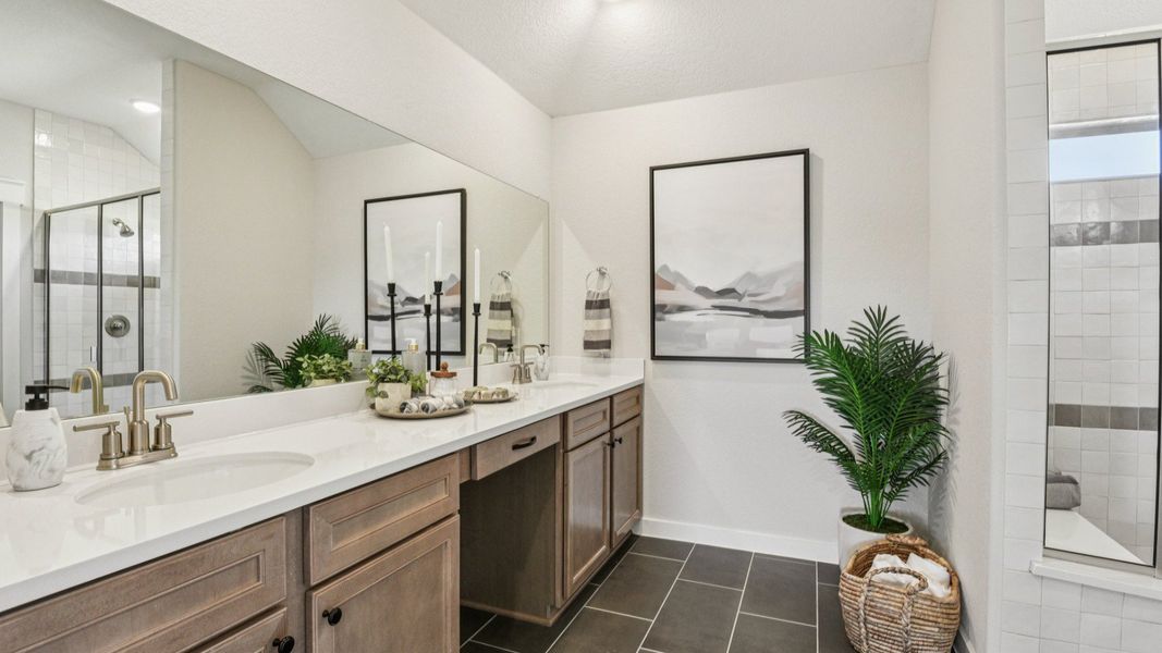Furnished interior in a model home at Prairie Green in Converse (Image 40). Furnished interior in a model home at Prairie Green in Converse (Image 40).