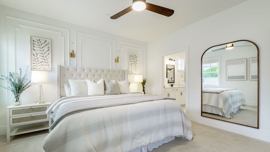 Furnished interior in a model home at The Village at Sandy Plains in Marietta (Image 17).