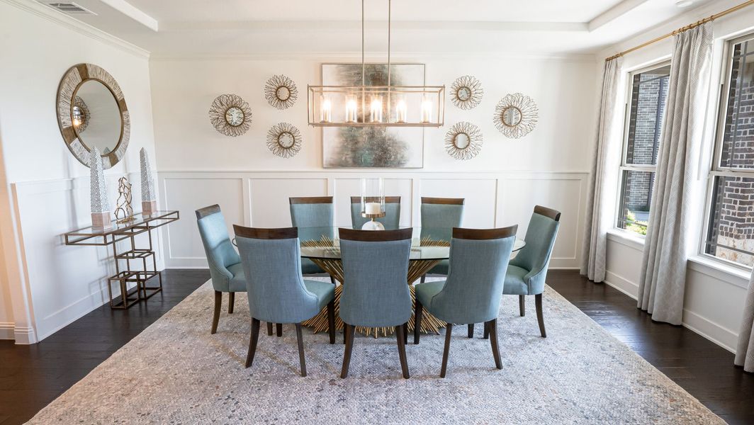 Furnished interior in a model home at Marine Creek Ranch in Fort Worth (Image 2).