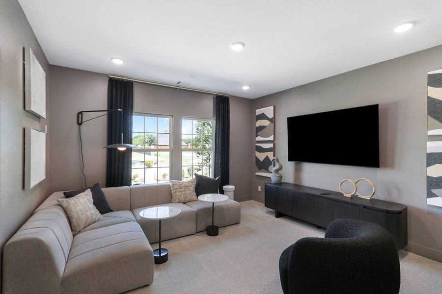 Furnished interior in a model home at Arboretum Estates in Forney (Image 13).