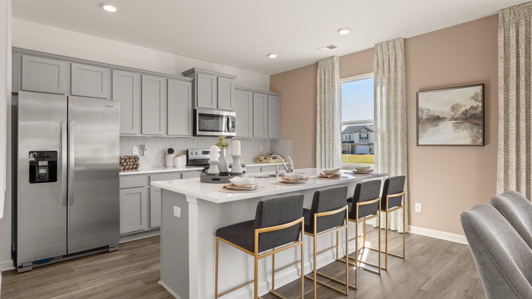 Furnished interior in a model home at Locust Grove Station - Cedar Ridge in Locust Grove (Image 6).