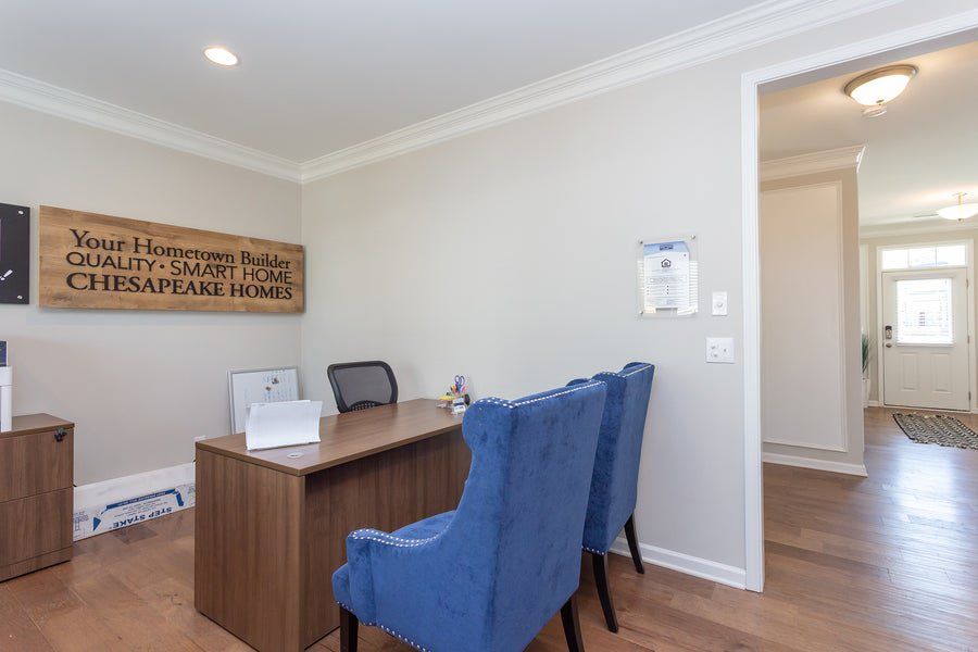 Furnished interior in a model home at Myers Point in Morrisville (Image 8). Furnished interior in a model home at Myers Point in Morrisville (Image 8).