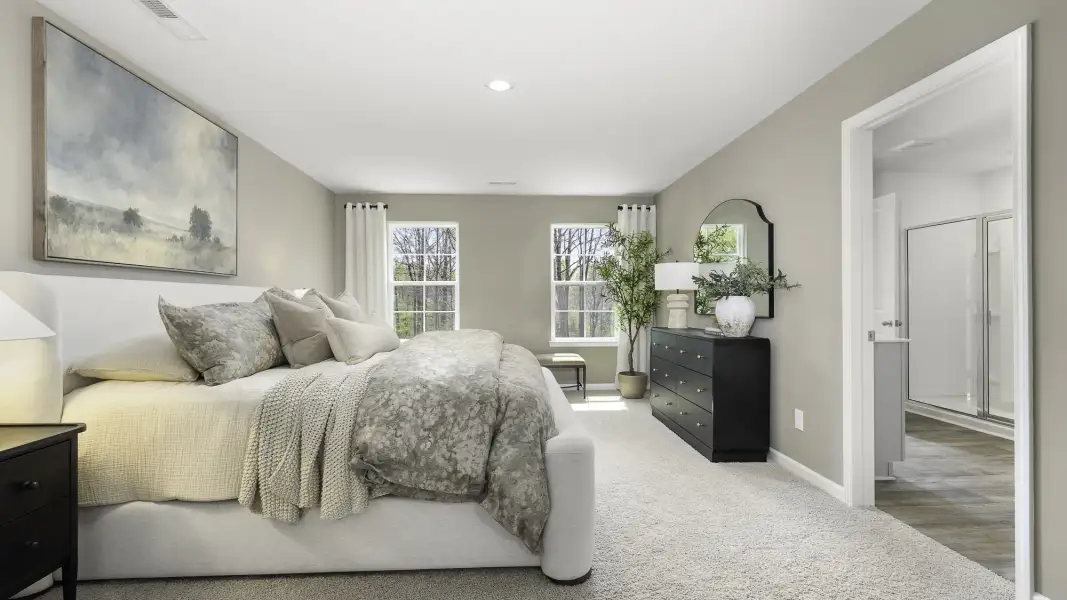 Furnished interior in a model home at Skybrooke in High Point (Image 20).