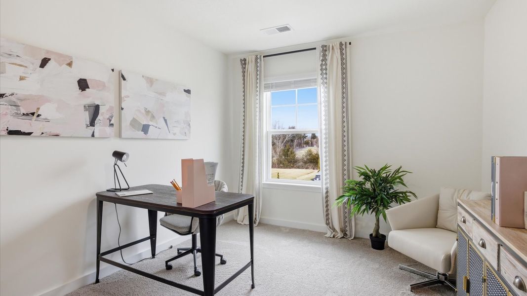 Furnished interior in a model home at Belhaven in Knoxville (Image 36).