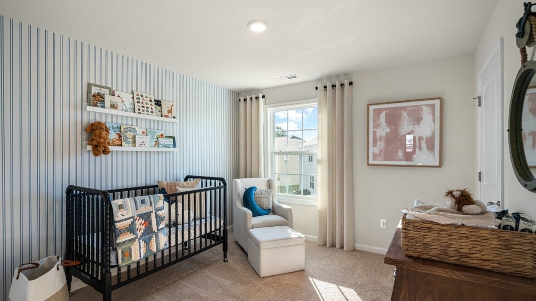 Furnished interior in a model home at The Estates at Edinborough in Gibsonville (Image 19).