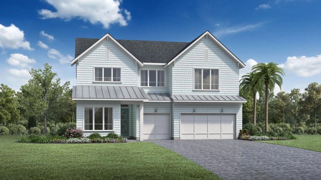 Street view of homes within the Sunbridge master-planned community in St. Cloud, FL (Image 13).