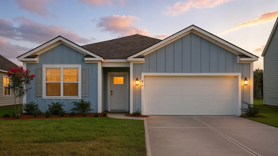 Front exterior of a home in the Hillcrest community, located in Ravenel, SC (Image 2).