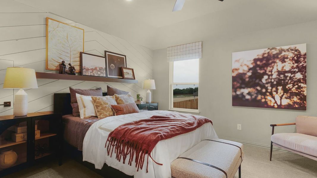 Furnished interior in a model home at Piedmont in San Antonio (Image 55).