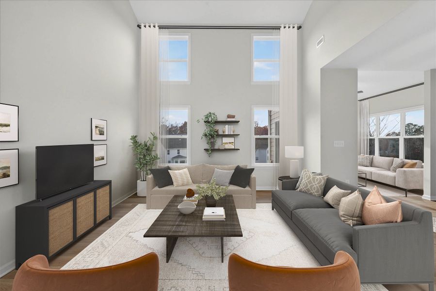 Furnished interior in a model home at The Gables at Handsmill Waterfront in York (Image 7).