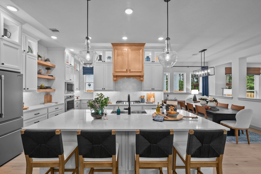 Furnished interior in a model home at Colton 65' Homesites in Montgomery (Image 5).