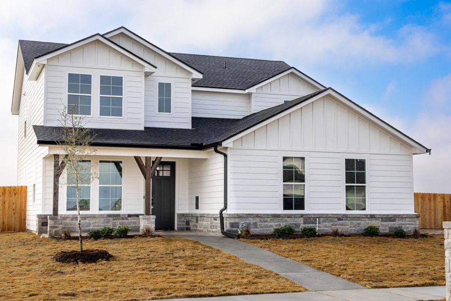 Front exterior of a home in the Callan Village community, located in San Antonio, TX (Image 2).