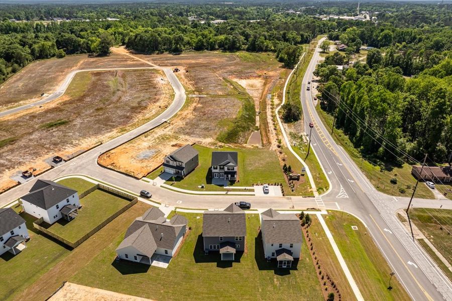 Aerial view of the Camellia Park community in Thomson, GA, showing layout and nearby surroundings (Image 19).