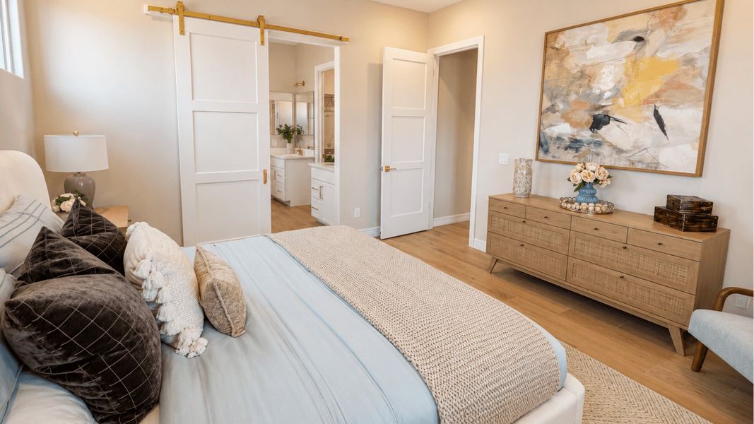 Furnished interior in a model home at Fairways in Victory at Verrado in Buckeye (Image 45).