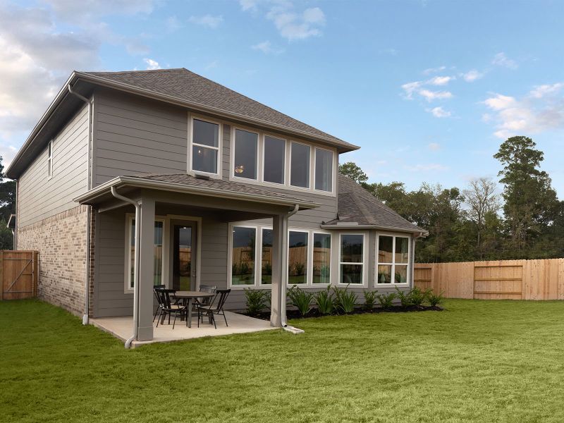 Exterior details of a home in Montgomery Oaks - Estate, Conroe (Image 5).