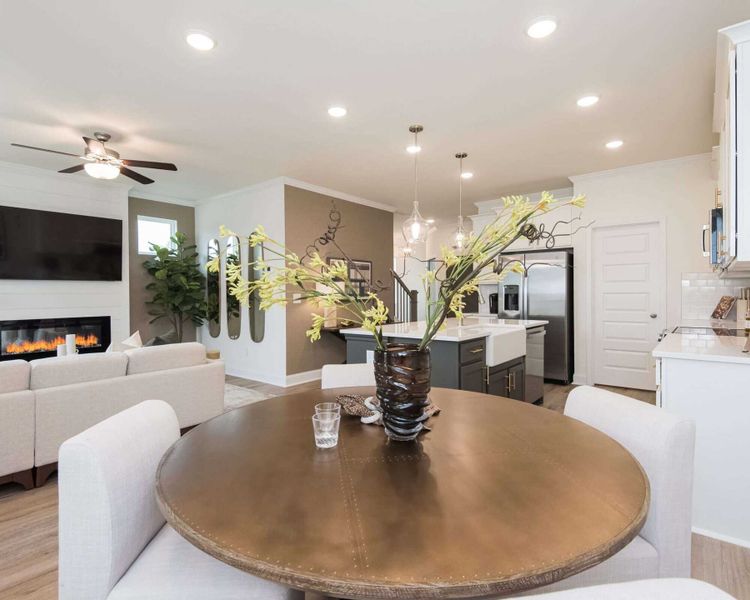 Furnished interior in a model home at Mulberry Summit in Flowery Branch (Image 13).