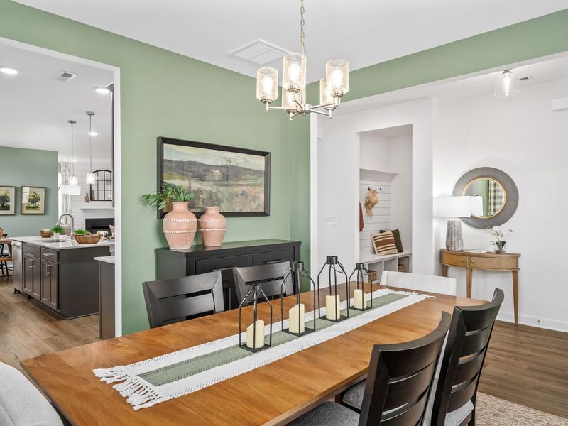 Furnished interior in a model home at Calista Farms in White House (Image 9). Furnished interior in a model home at Calista Farms in White House (Image 9).