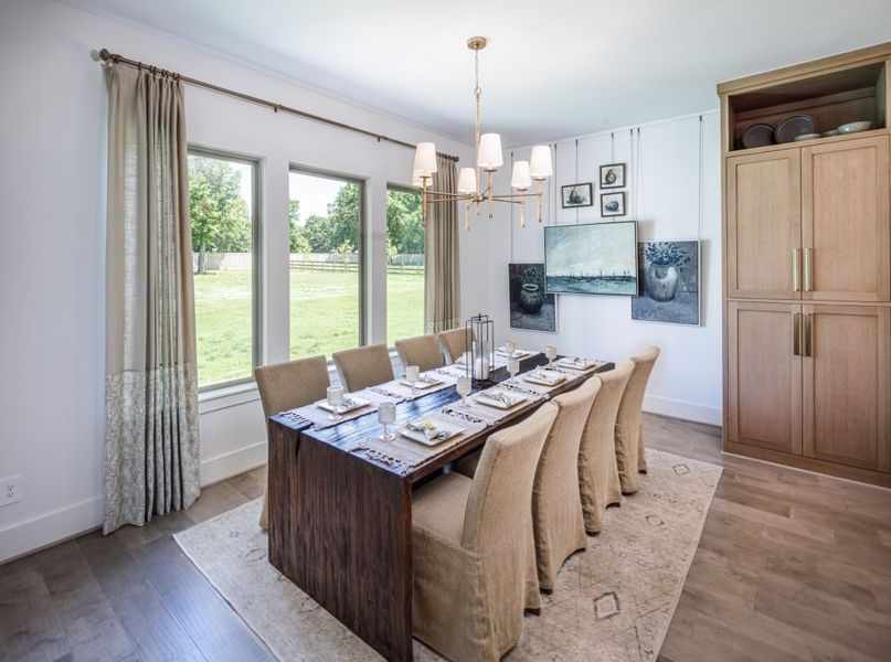 Furnished interior in a model home at Two Step Farm in Montgomery (Image 30).