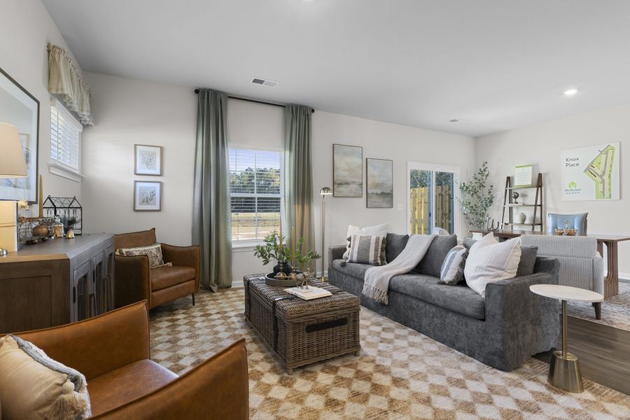 Furnished interior in a model home at Knox Place in Hephzibah (Image 18).