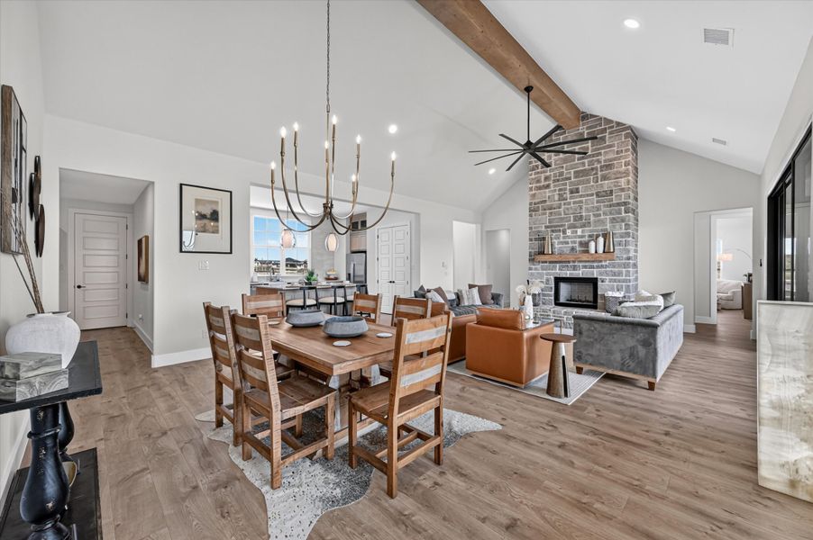 Furnished interior in a model home at Paloma Ranches in Justin (Image 7).
