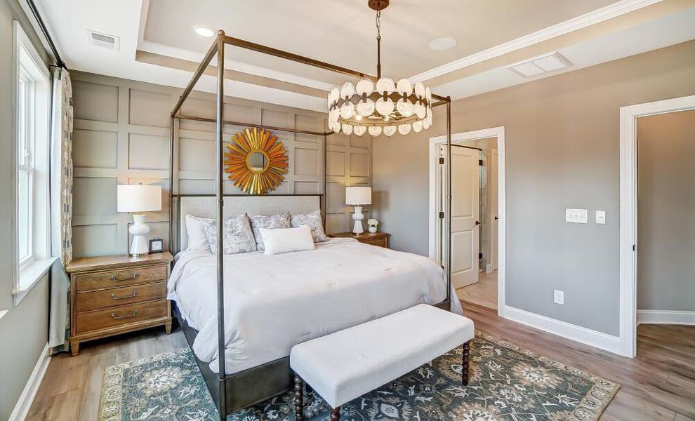 Furnished interior in a model home at The Greens at Springlake in York (Image 23).