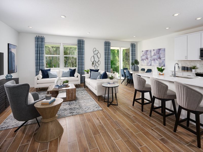 Furnished interior in a model home at Colbert Landings - Signature Series in Palm Coast (Image 7).