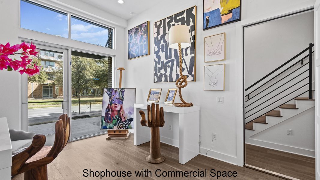 Furnished interior in a model home at Austin Modern Lofts at Mueller in Austin (Image 23).