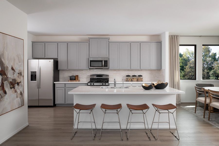 Furnished interior in a model home at Emory Glen in Magnolia (Image 2).