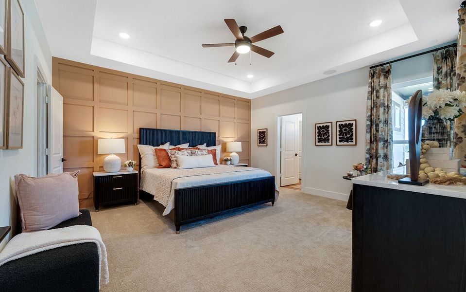 Furnished interior in a model home at The Woodlands at Medina Hills in Mico (Image 18). Furnished interior in a model home at The Woodlands at Medina Hills in Mico (Image 18).