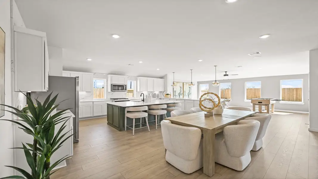 Furnished interior in a model home at Riverside Estates in Mont Belvieu (Image 7).