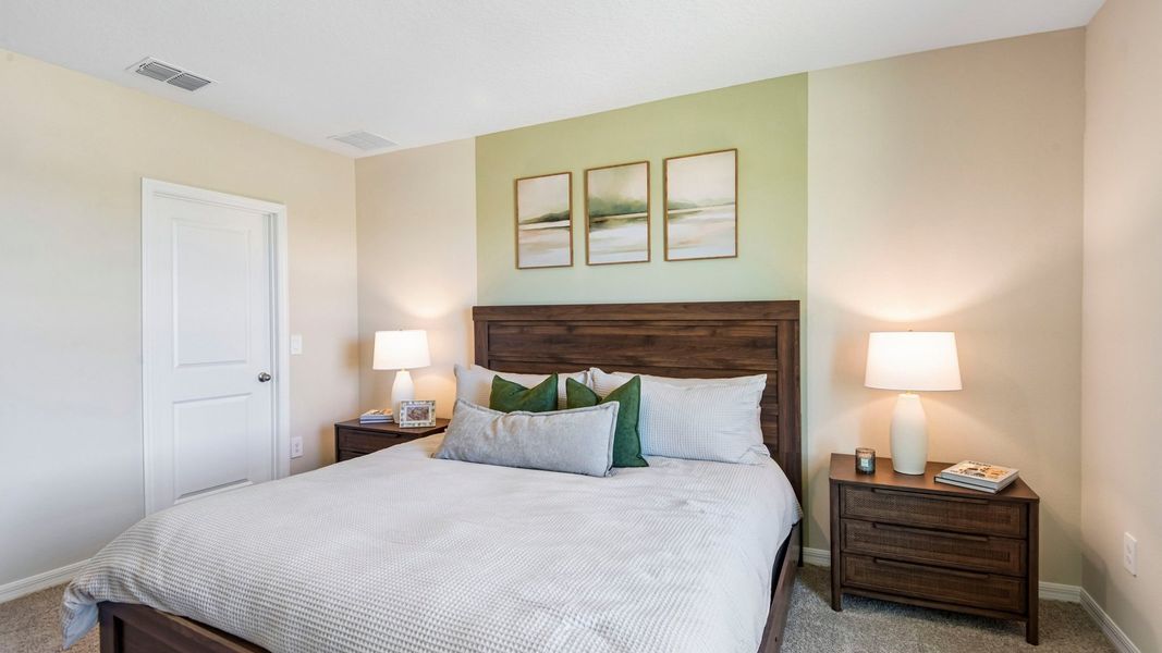 Furnished interior in a model home at Sanctuary at Citrus Park Townhomes in Tampa (Image 21).