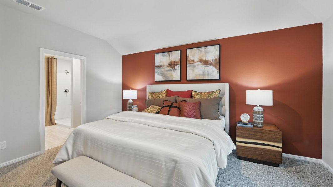 Furnished interior in a model home at Longhorn Estates in Fort Worth (Image 13).